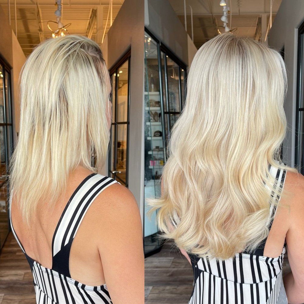 High Quality Human Hair Extensions Blonde Body Wave  22" inches